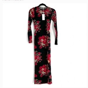 REFORMATION Niagara Knit Dress Color: Red Roses Red RosesColor:Red Roses small